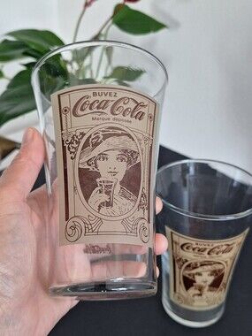 Two Coca-Cola glass Vintage